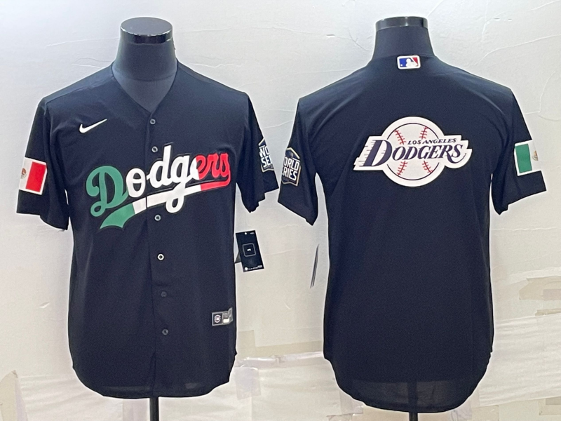 Men's Los Angeles Dodgers Black Alternate Name Jersey